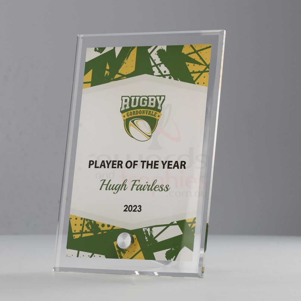 Rugby Team Colours Plaque V1 225mm